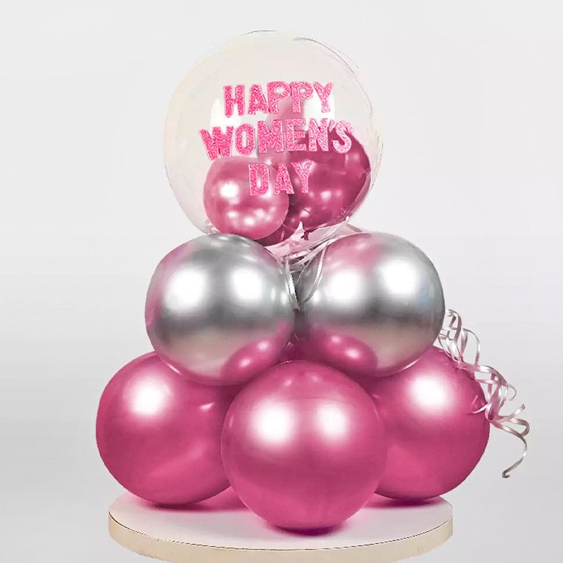 Sparkling Womens Day Balloon Bouquet