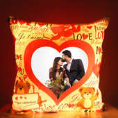 LED Personalised Love Cushion for Loved One