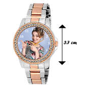 Dimension of Copper and Silver Colour Custom Wrist Watch for Ladies