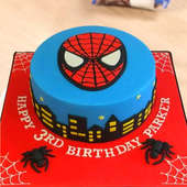 Spider Man Birthday Fondant Cake