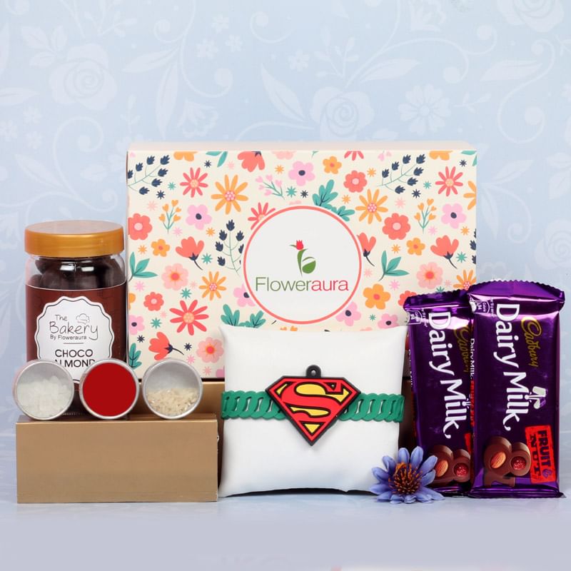 Superman Signature Rakhi Box Online