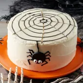 Spider Web Chocolate Cake
