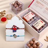 Spiderman N Krishna Rakhi Duo With Flavoured Treats