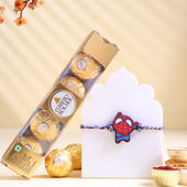 Spiderman Rakhi With Ferrero Chocolates