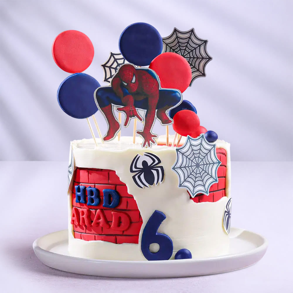 Spiderman Web Weaver Birthday Cake
