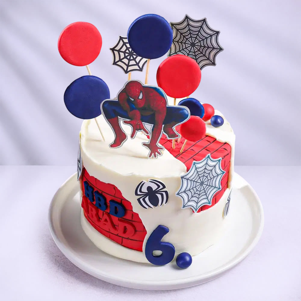 Spiderman Web Weaver Birthday Cake