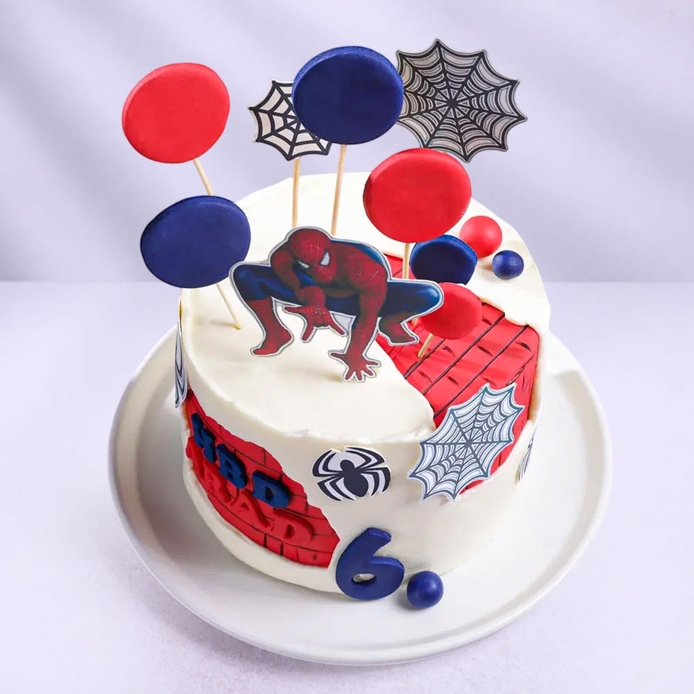 Spiderman Web Weaver Birthday Cake