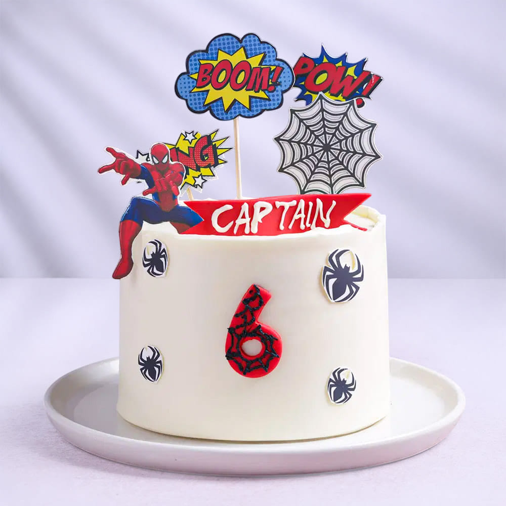 Spidey In Action Cake