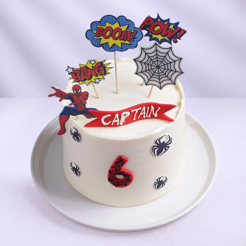 Spidey In Action Cake