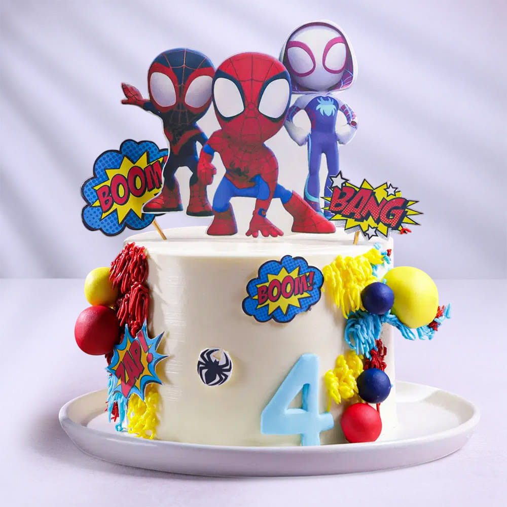 Spidey N Friends Cake