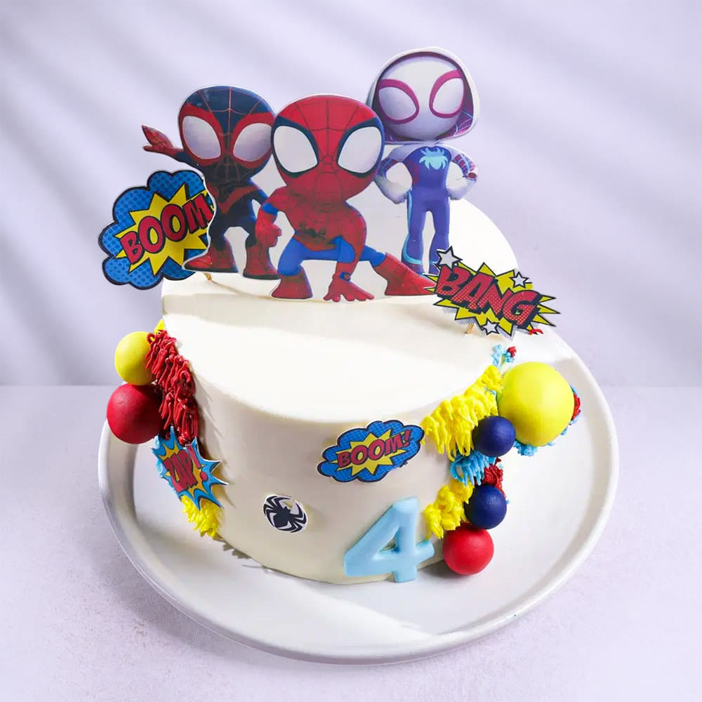 Spidey N Friends Cake