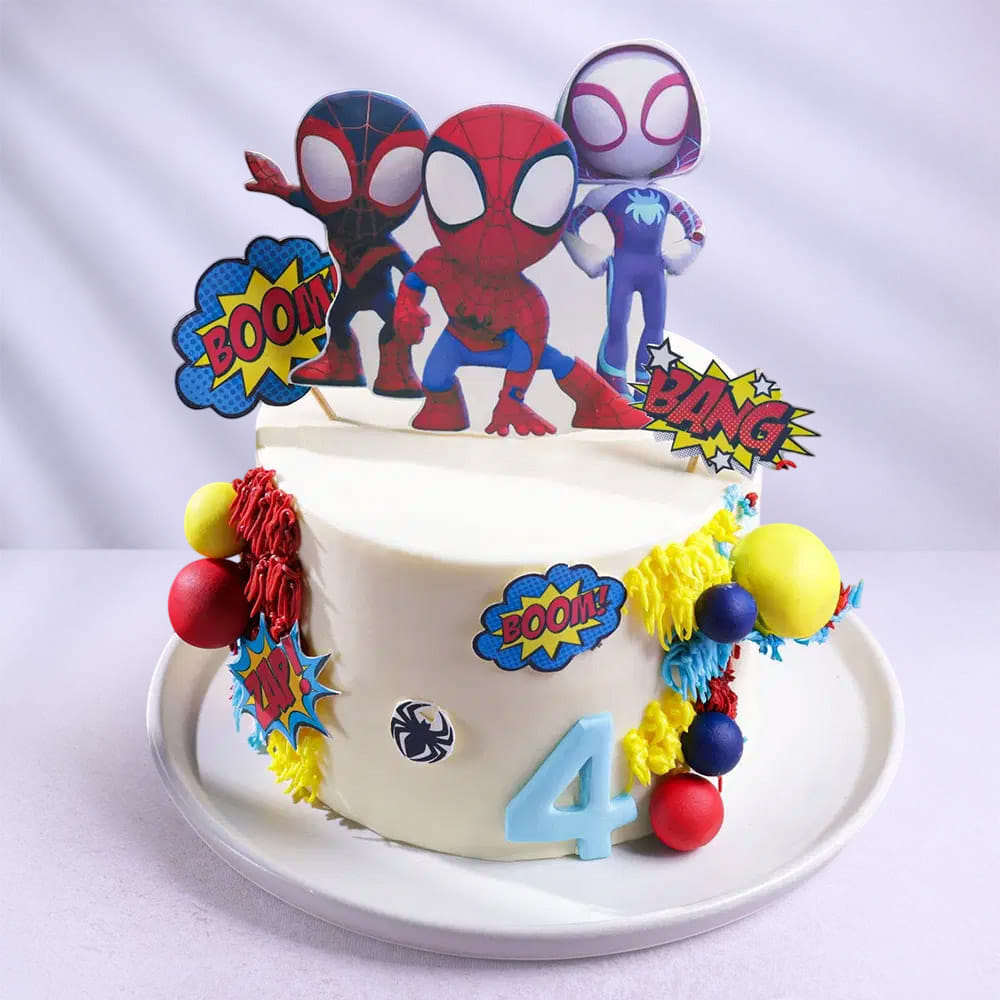 Spidey N Friends Cake