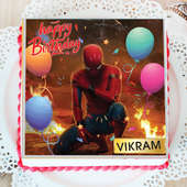 Spider Man Birthday Poster Cake