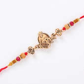 Spiritual Om Shivling Metal Rakhi