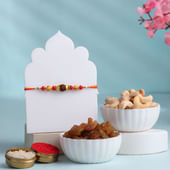 Spiritual Rudrakasha Rakhi N Dry Fruits