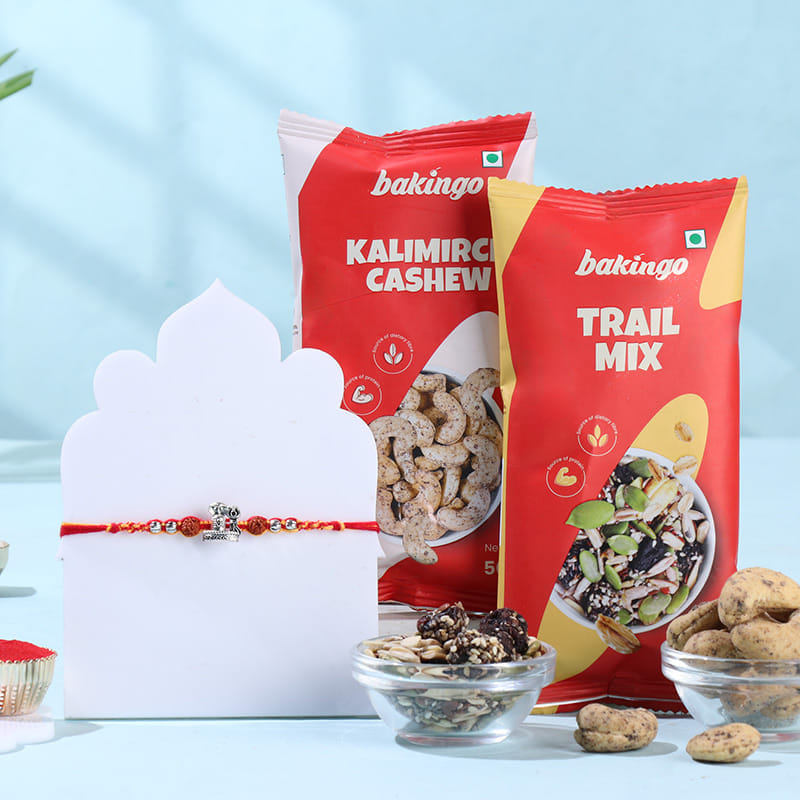 Spiritual Shiva Rakhi With Trail Mix N Cashews