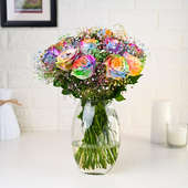 Spotlight On Rainbow Roses