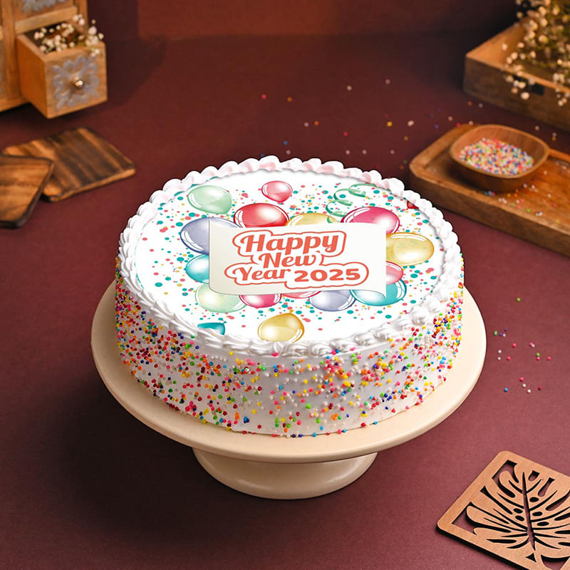 Sprinkle N Sparkle Happy New Year Cake