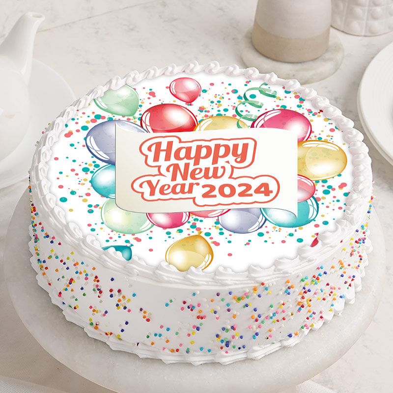 Sprinkle N Sparkle Happy New Year Cake