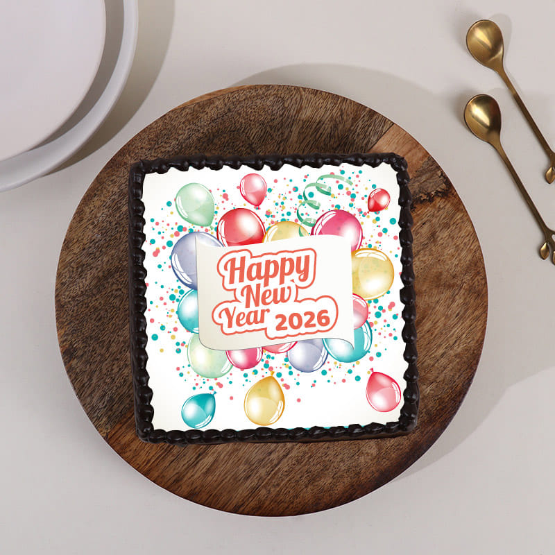 Sprinkle N Sparkle Happy New Year Cake