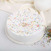 Sprinkled Vanilla Cake 