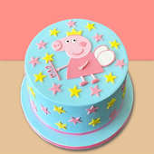 Starry Peppa Pig Kids Cake