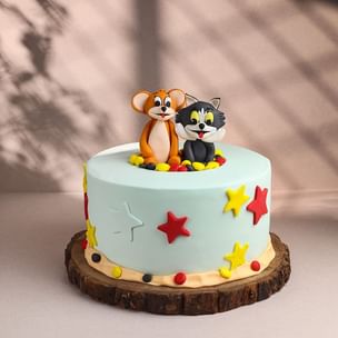 Starry Tom N Jerry Cake