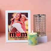 Mothers Day Picture Frame with Aromatic Candle
