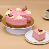 Strawberry Swirl Cheesecake