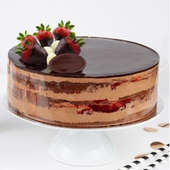 Strawberry Double Chocolate Cake