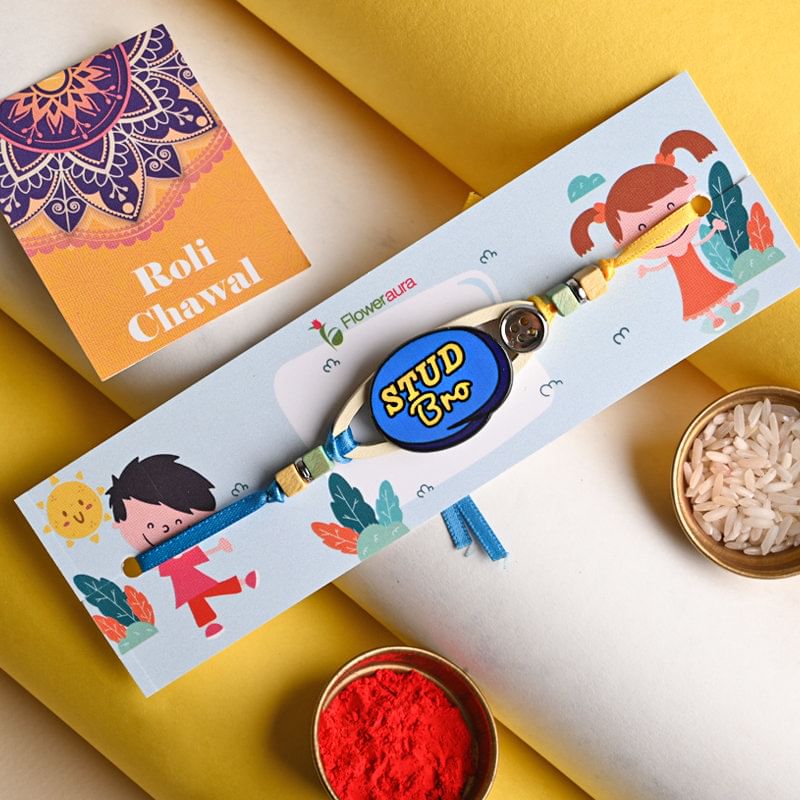 Order Fancy rakhi for Brother online - Stud Bro Rakhi