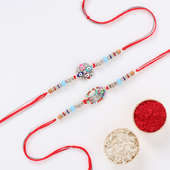 Studded Evil Eye Charm Rakhi