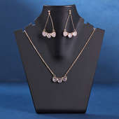 Studded Necklace N Earrings Set