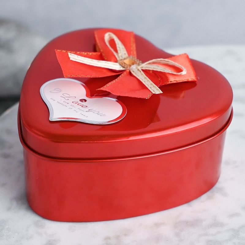 Studded Jewelry Heart Box 
