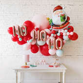 Stunning Ho Ho Ho Santa Claus Balloon Arrangement