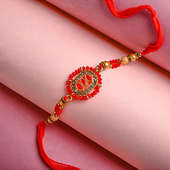 Buy Stunning Vibrant Red Rakhi for Brother in USA