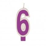 Number Six Candle