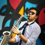 Saxophonist On Video Call