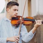 Violinist on Video Call