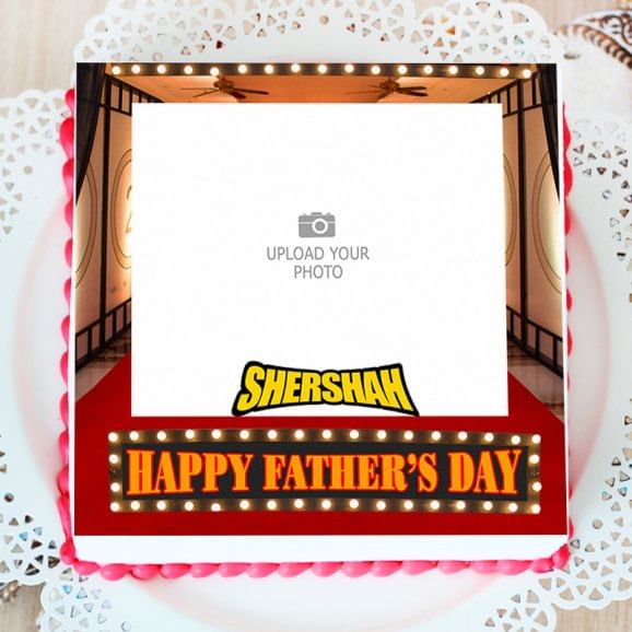 happy fathers day cake with name - Top View