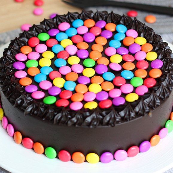 Order Online Eggless Choco Gems Cake