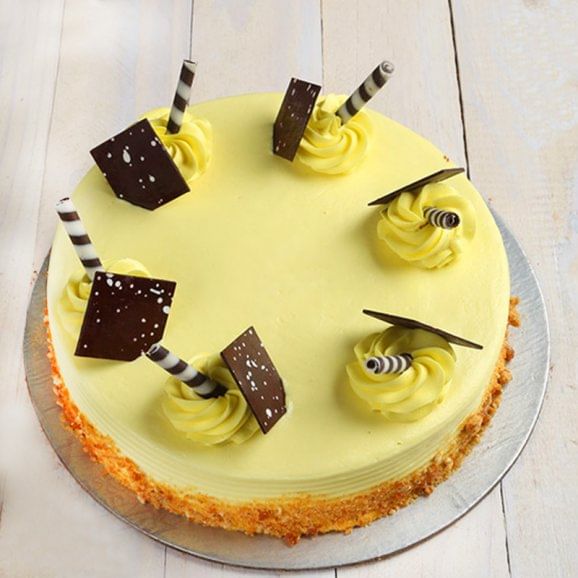 Top view of Butterscotch cake - A gift of Aesthetic Appeal