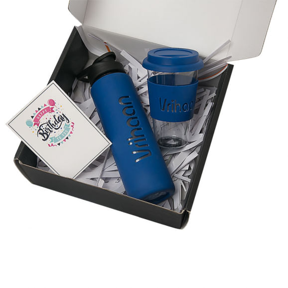 Personalised Blue sipper and blue mug