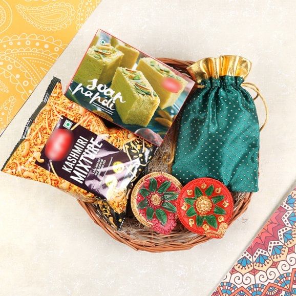 Diwali Sweet Namkeen Basket