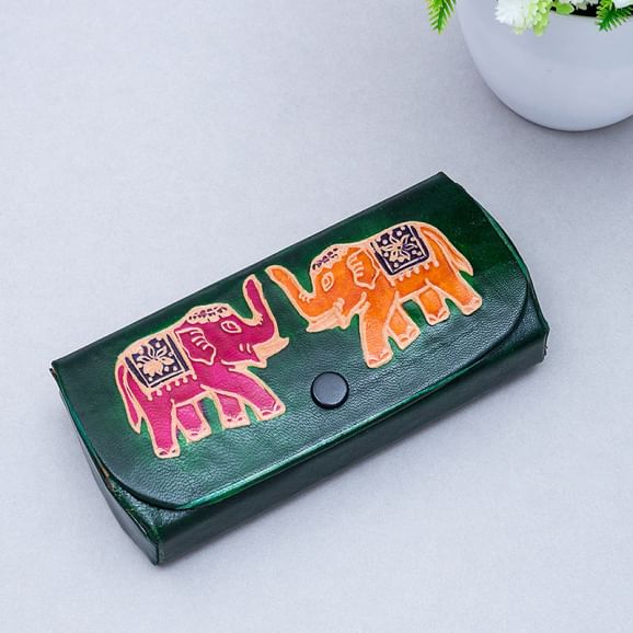 Elephant Print Sunglasses Case