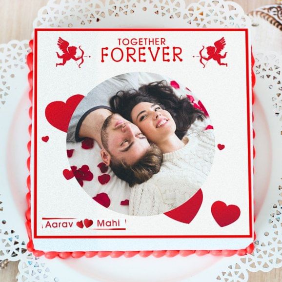 Personalised Photo cake for Valentine