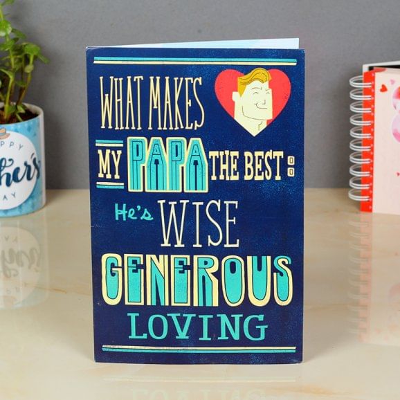 Generous Papa Card For Father's Day