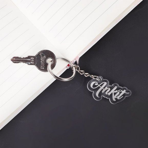 Personalised acrylic keychain for him