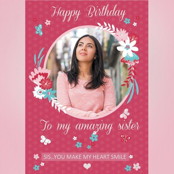 Order Hbd Sister E Card Gift Online Price Rs 99 Floweraura