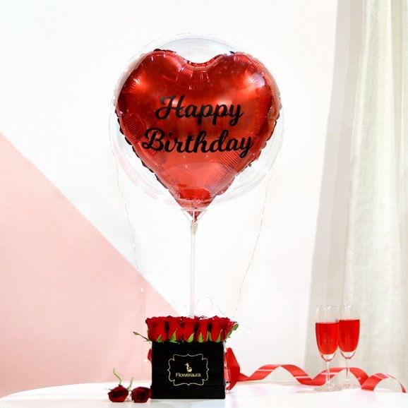 Heartiest Bday Balloon Wishes: birthday balloon Bouquet